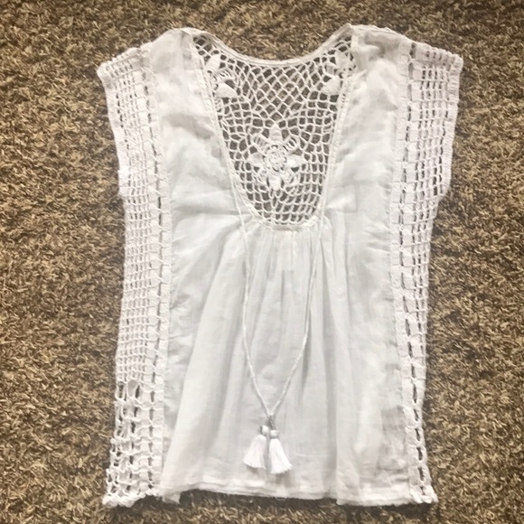 Free People Alissa White Tunic Swim Coverup - Picture 6 of 7